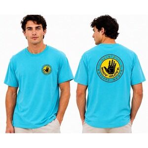 Body Glove Original Wetsuit Maker Men's Graphic T Shirt XXL Aqua Blue Surf Beach